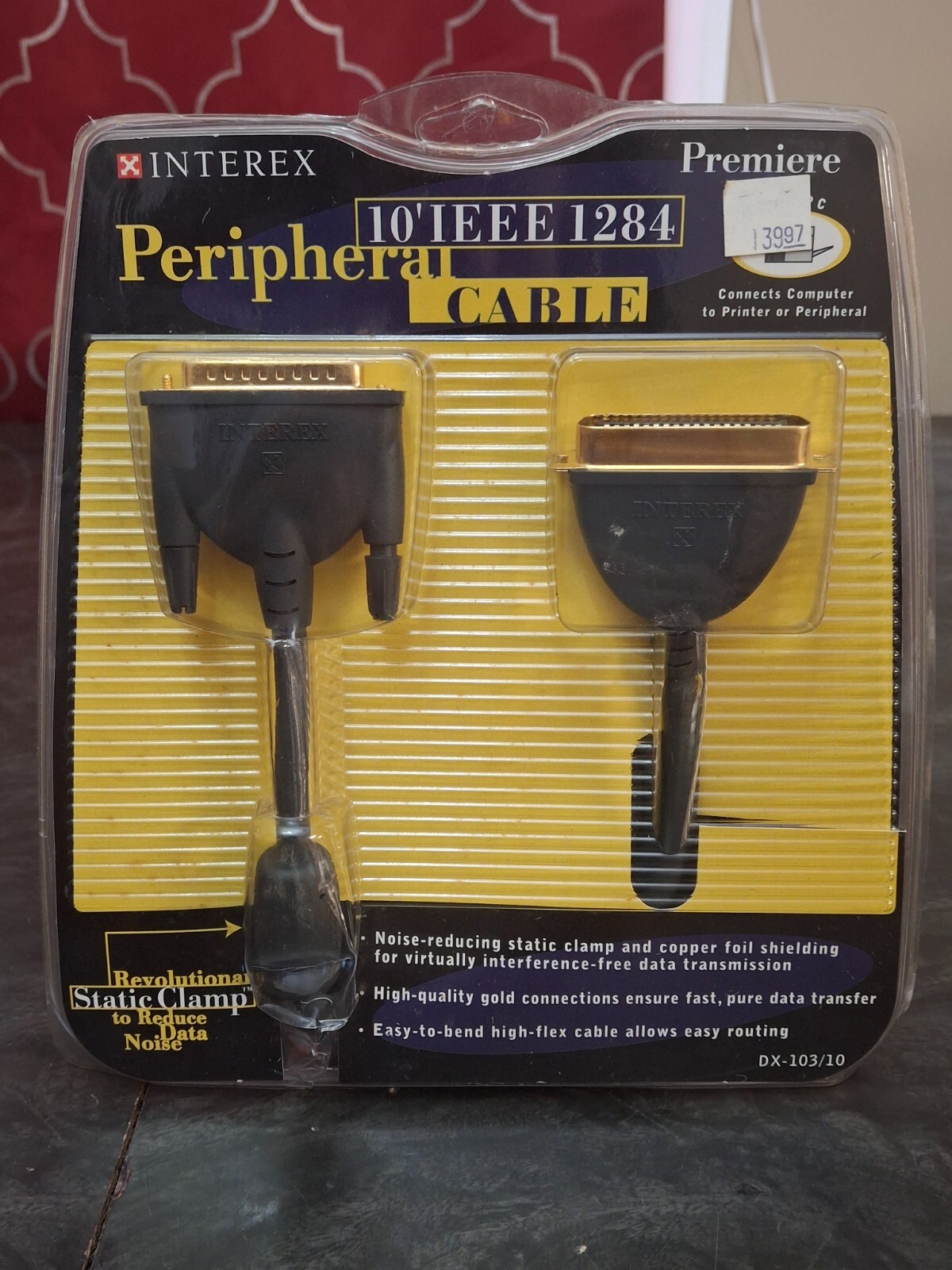 Interex Peripheral Cable DB25 to CEN36 10 Ft DX-103 PC IEEE 1284 PC Printer