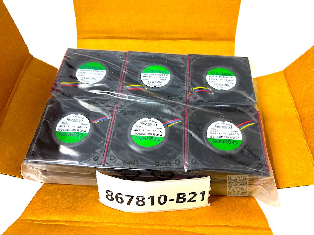 867810-B21 I HPE DL38X G10 High Performance Temperature Fan Kit 875076-001
