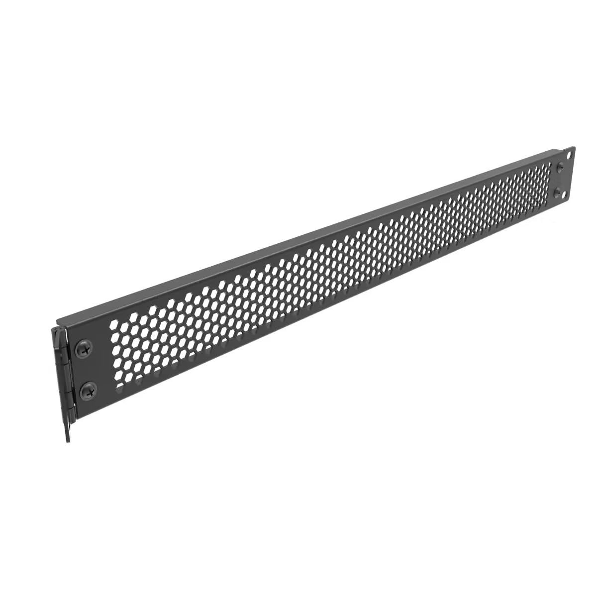 Jingchengmei 1U Hinged Perforated Blank Panel  Steel 19" Rack Mount