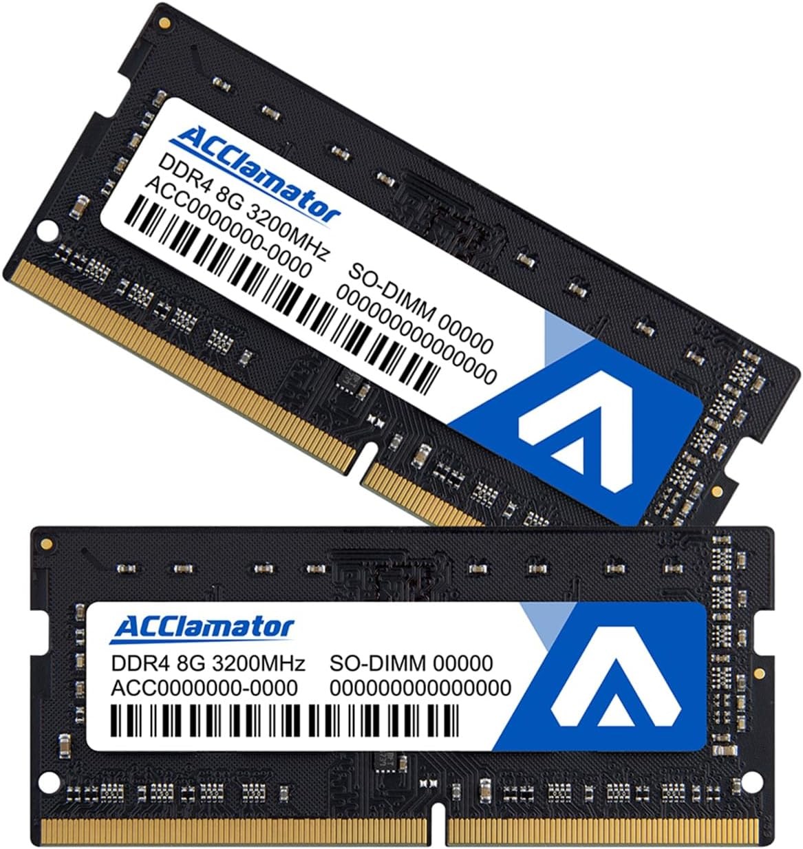 Acclamator DDR4 RAM 16GB Kit 2x8GB 3200MHz SODIMM Laptop