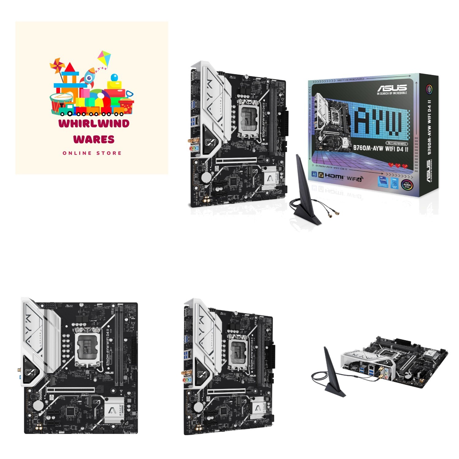 MicroATX B760M-AYW Motherboard with Comprehensive Cooling & Advanced Networking