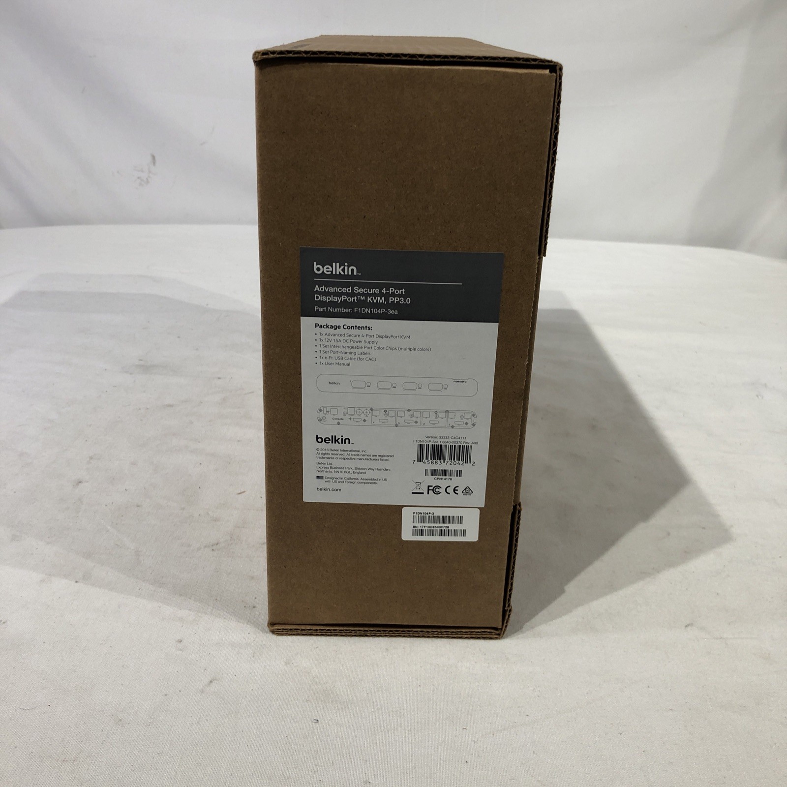 *NEW* Belkin Advanced Secure Dual Head 8-Port DVI-I KVM Switch PP3.0 F1DN108F-3