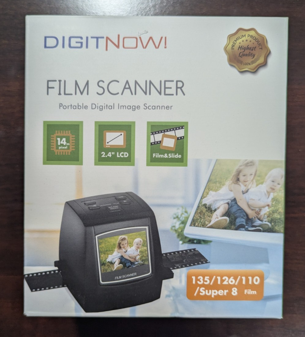 DIGITNOW 14MP All-in-1 Film & Slide Scanner, Converts 135 110 126 and Super 8 