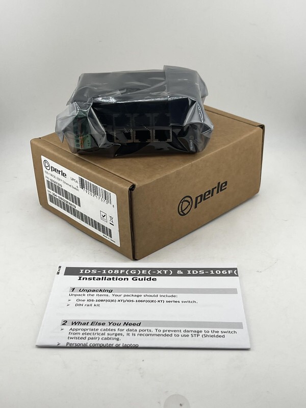 PERLE IDS-106GE-2SFP INDUSTRIAL MANAGED GIGABIT ETHERNET SWITCH 07017370
