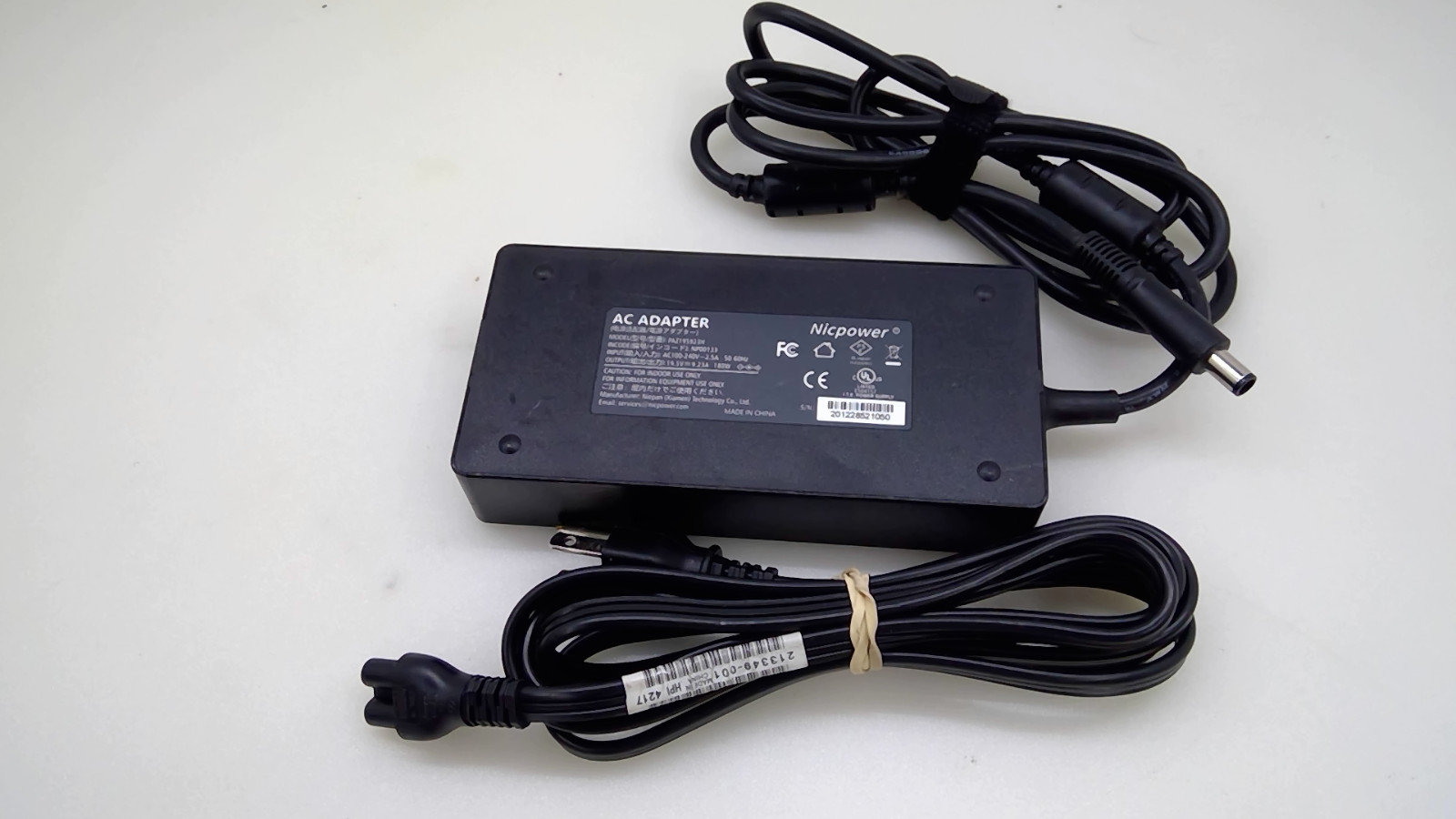 Nicpower PAZ195923H NP00133 180W 19.5V 9.23A AC/DC Laptop Power Adapter