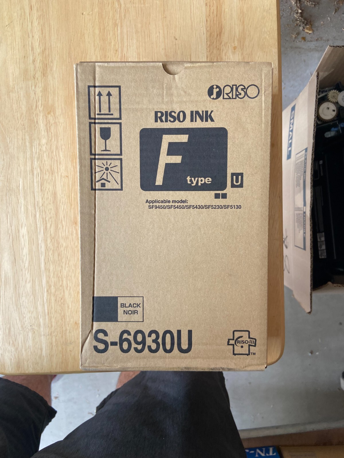 RISO S-6930U F TYPE GENUINE BLACK INK BOX OF 2 NEW