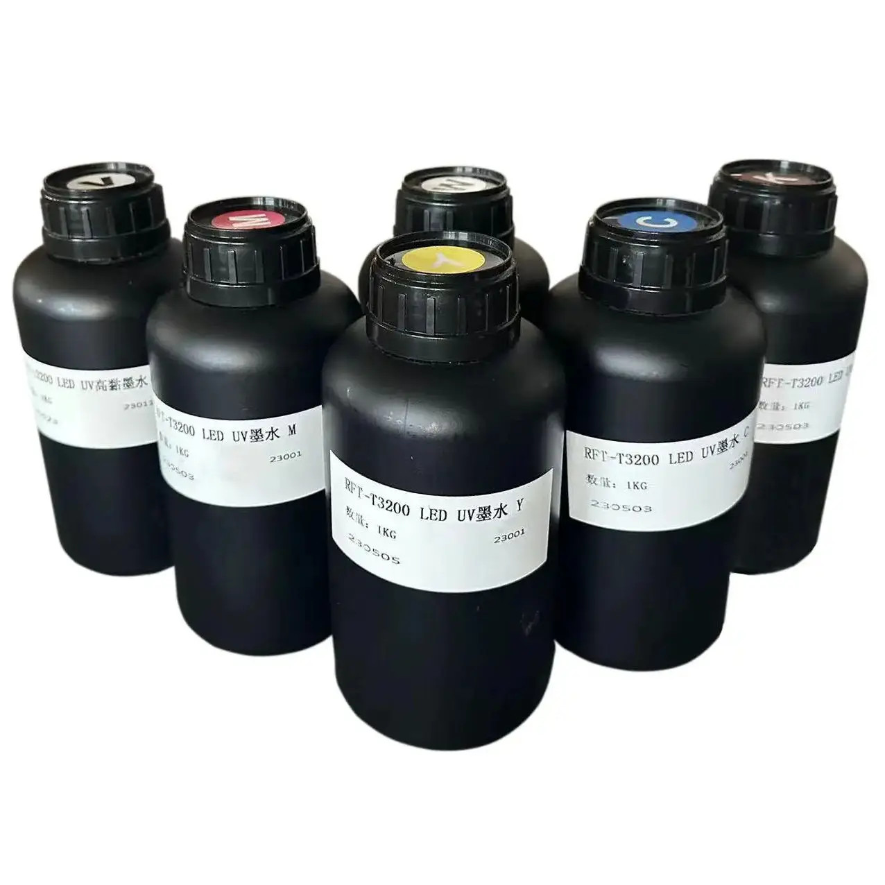 6x500ml UV DTF Ink (CMYKWV) for DX5 DX6 DX7 DX10 UV dtf Sticker Printer