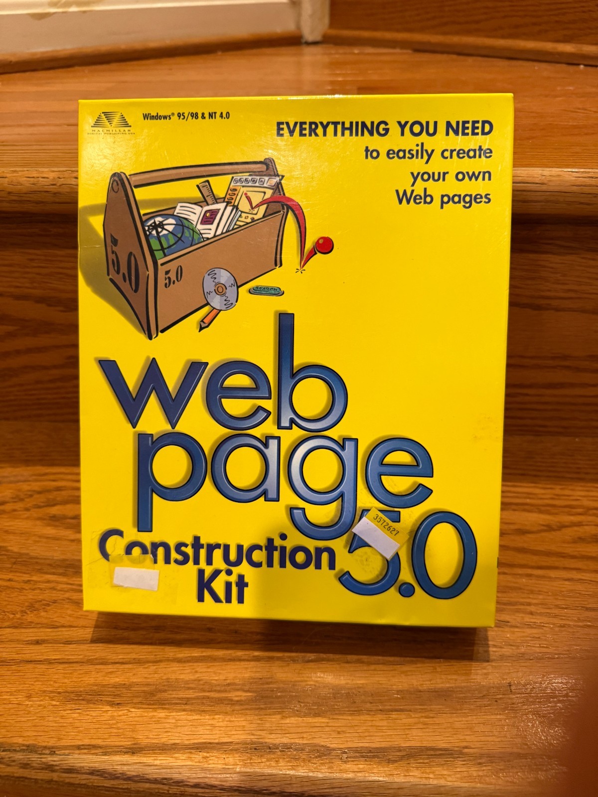 Vintage Web Page Construction Kit 5.0 Big Box PC Software CD-ROM Macmillan New/O