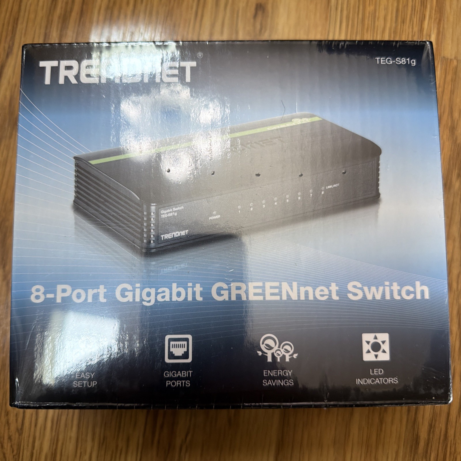 TRENDnet TEG-S81g 8 Port Gigabit Unmanaged Ethernet Switch Brand New Sealed