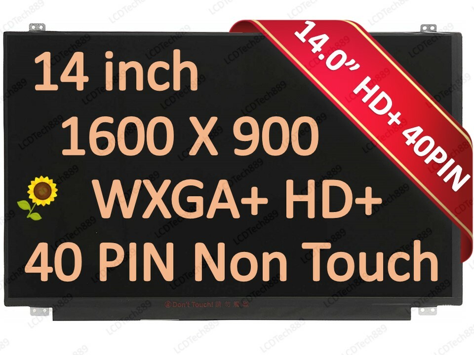 14" B140RTN03.2 fits B140RTN02.1 LP140WD2(TL)(C1) (G1) LCD Screen 40pins LED