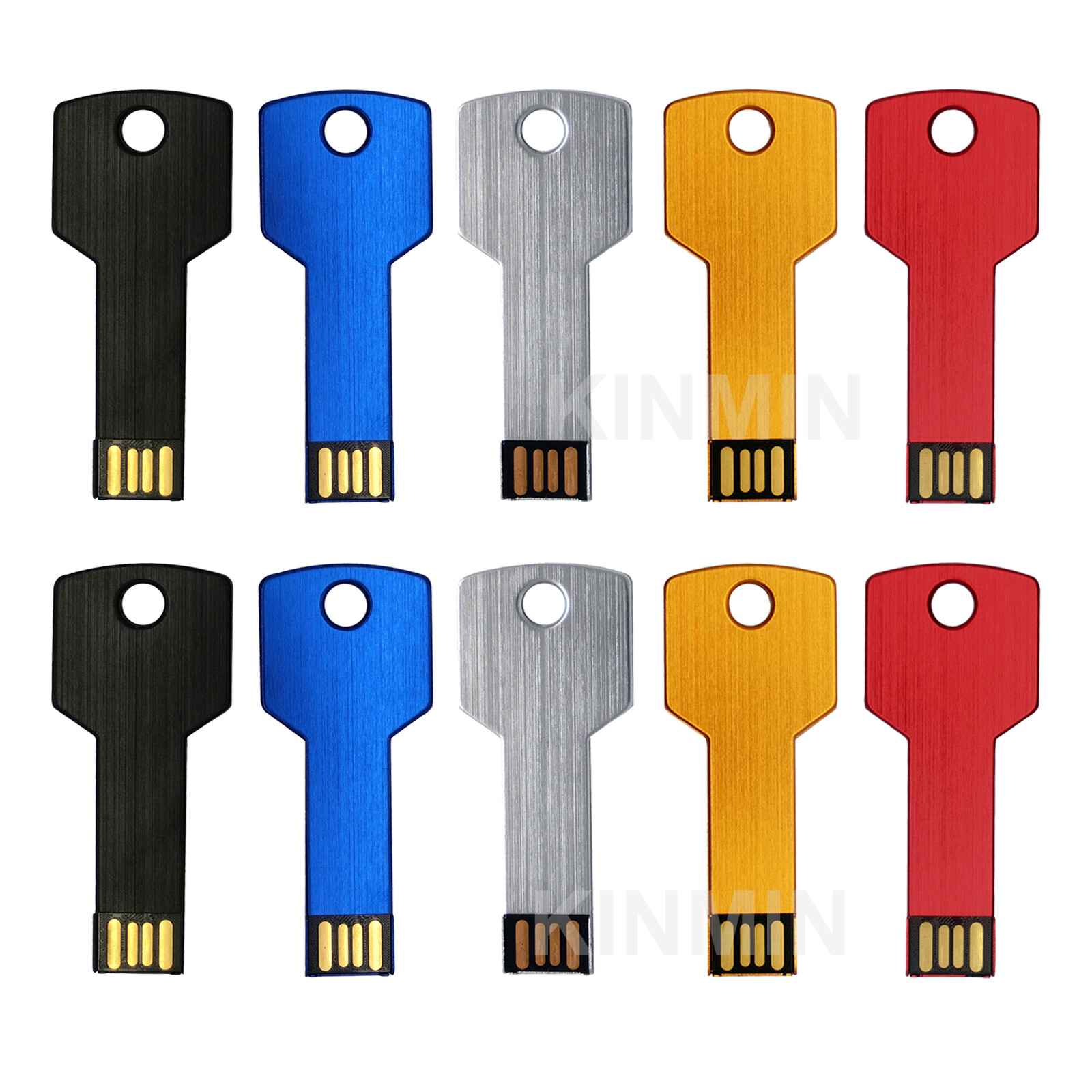 Lot 10 1G - 128G USB Flash Drive Key Shaped Thumb Drives Memory Sticks Bulk Pack