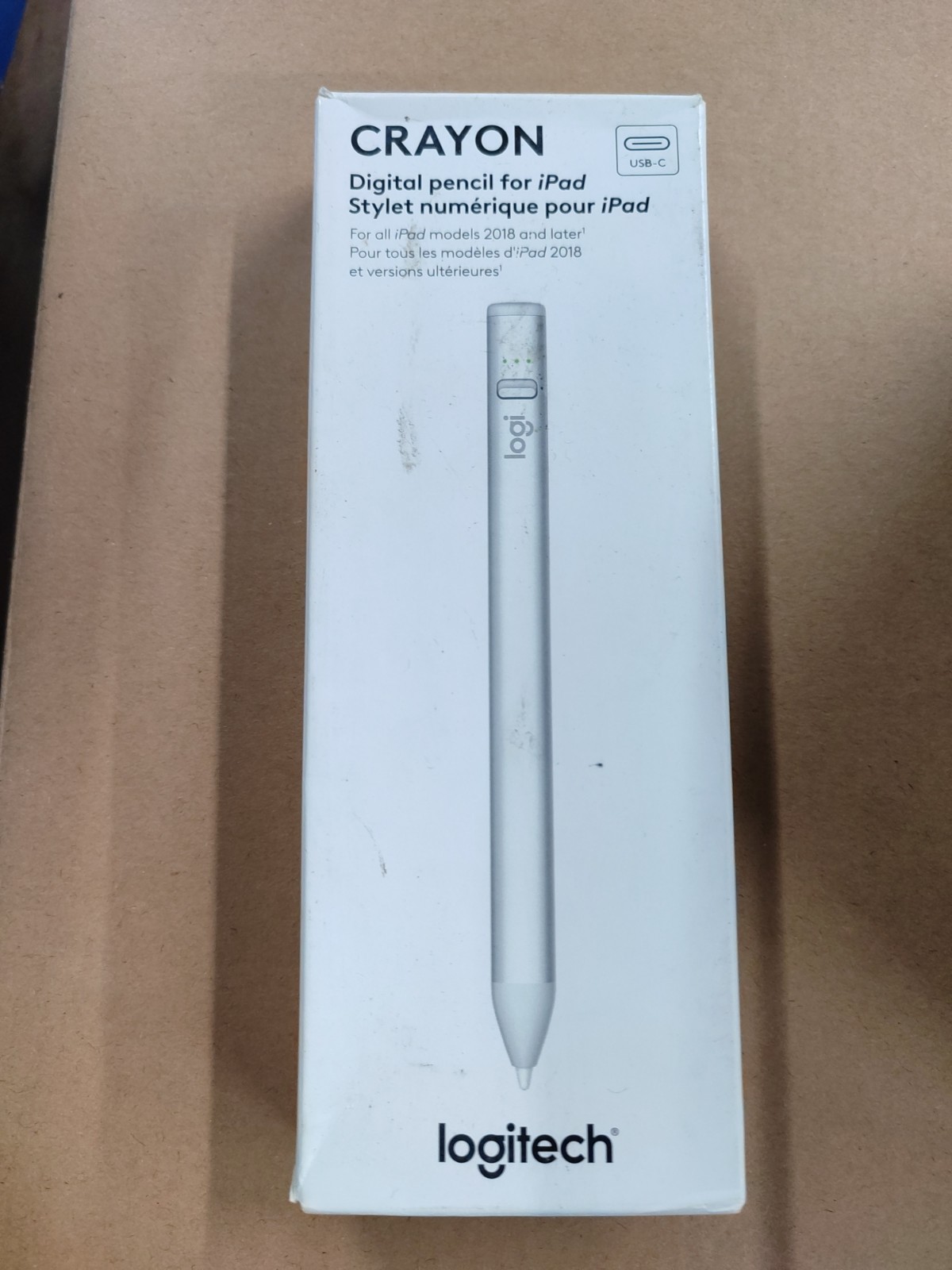 Logitech Crayon for all iPad 2018 Model & Later - Silver