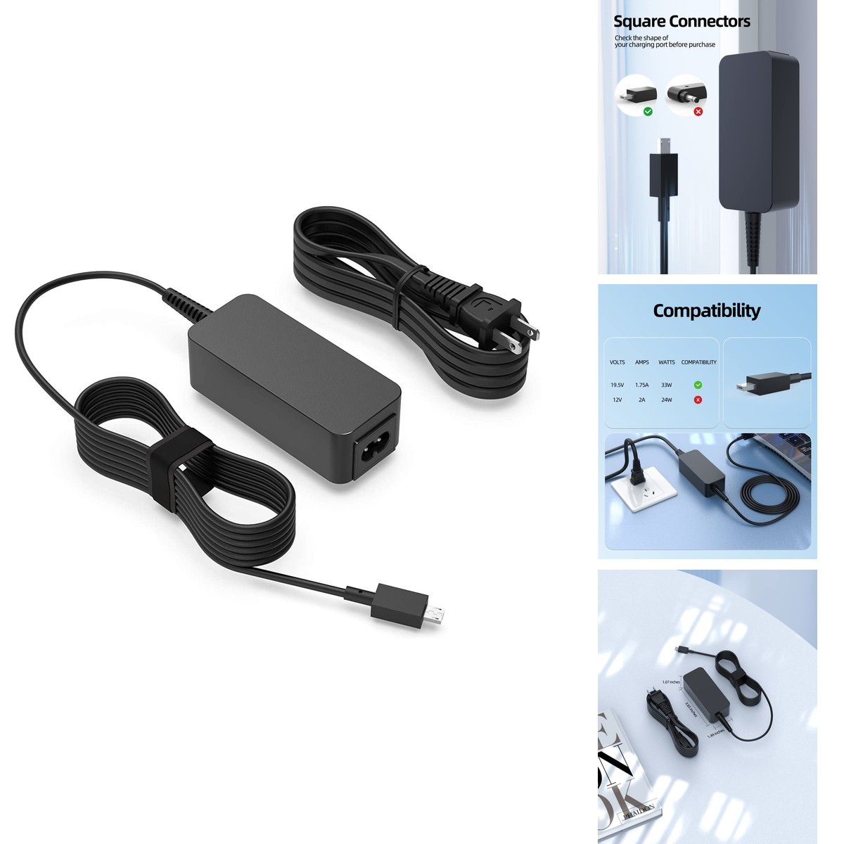 Superer 33W UL Listed AC Charger Adapter Asus Eeebook X205 X205T X205TA X206HA