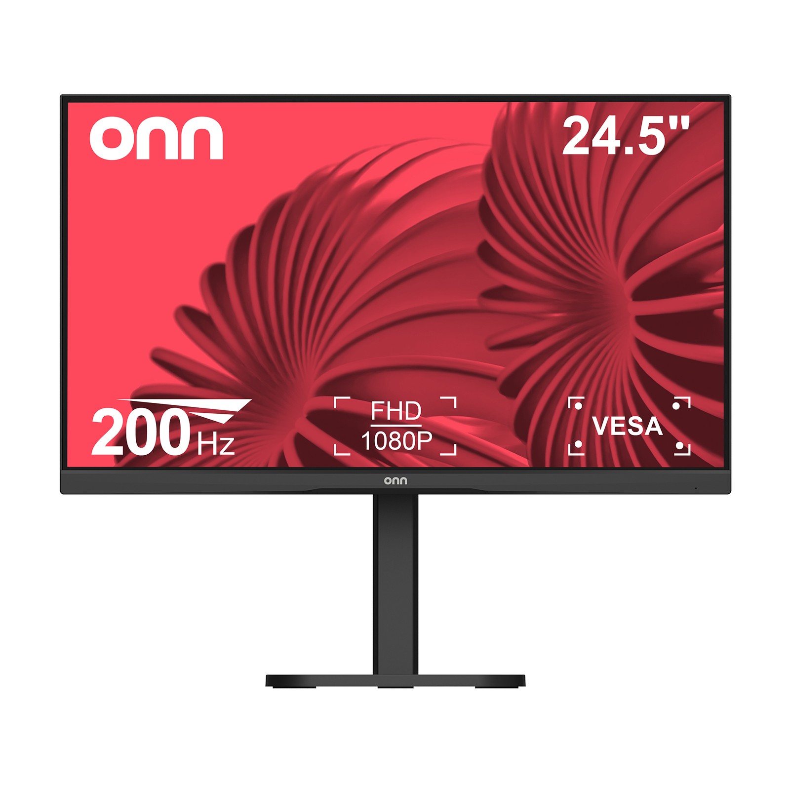 onn 25" FHD (1920 x 1080p) 200Hz 1ms AMD FreeSync Gaming Monitor with Cables,