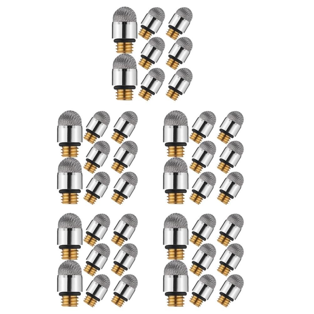 40Pcs Reusable Stylus Pen Nibs Metal Threaded Capacitive Fiber Replacement Tips