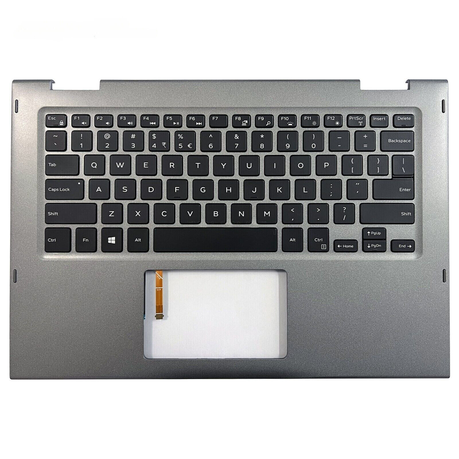 New For Dell Inspiron 13 5379 Palmrest with Backlit Keyboard Gray 0JCHV0