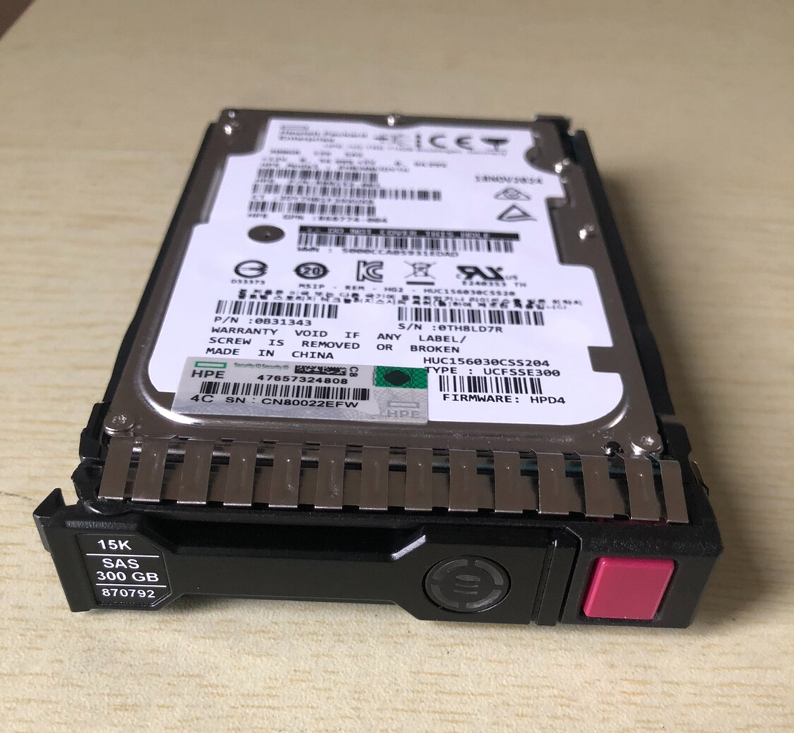 NEW 870753-B21 870792-001 HPE 2.5" 300GB 12G 15K SAS SFF SC DS HDD Hard Drive