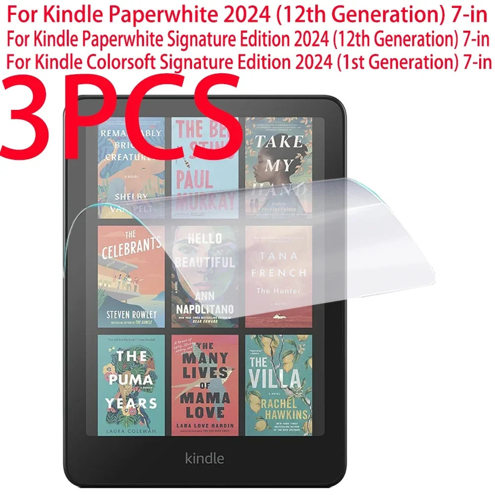 For Kindle Paperwhite / Colorsoft 2024 7in PET Soft Screen Protector Film