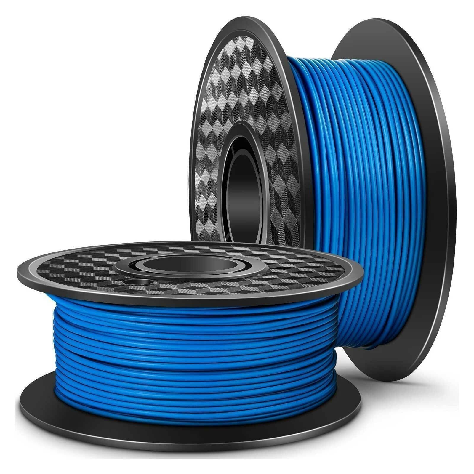 2pieces 1.75mm 3D Printer Filament Blue Printing Consumables 1kg per Roll Gift