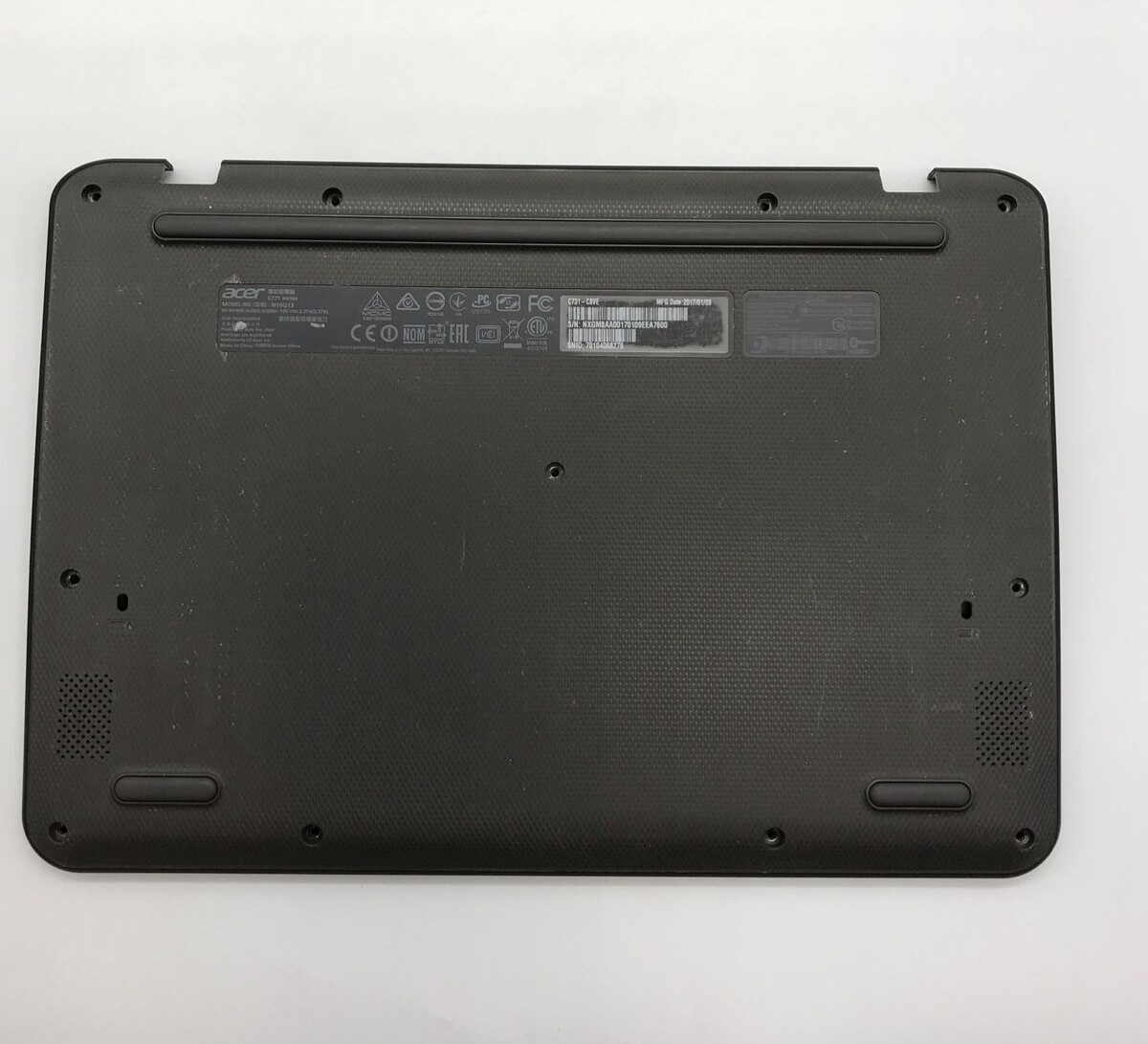 Acer 11 C731 C731T-C8VE Chromebook Bottom Case Lower Clam - B Grade