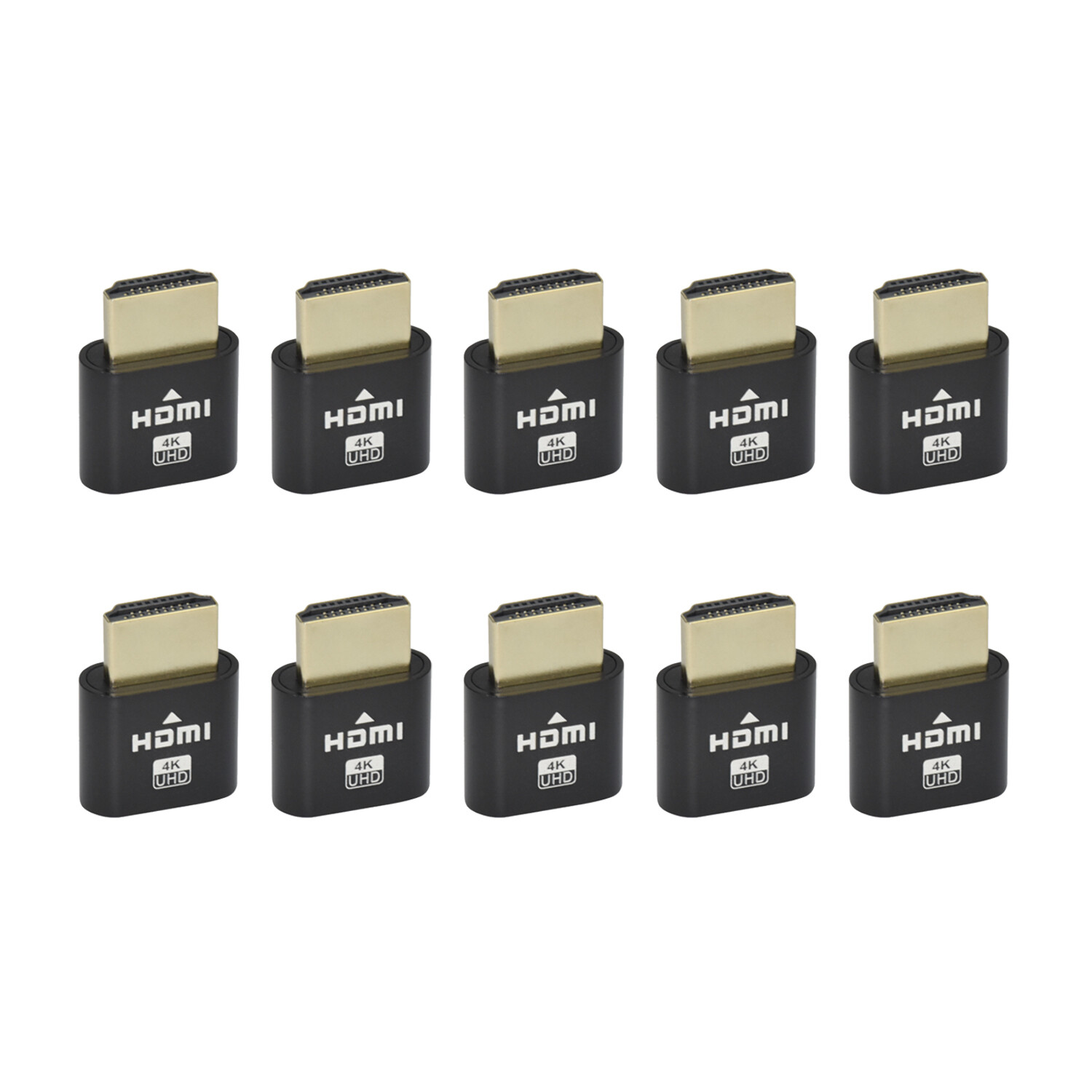 10pcs 4K HDMI Dummy Plug Display Emulator Virtual Monitor Headless Adapter 1080P