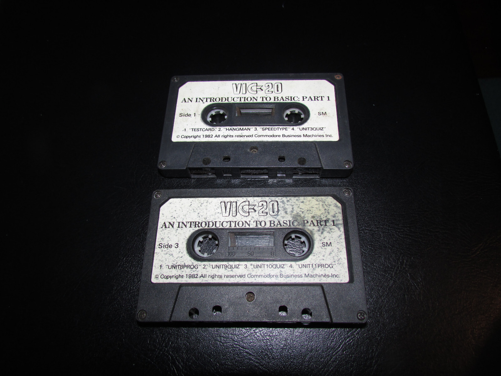 An Introduction To Basic: Part 1 Commodore VIC-20 Cassettes - Sides 1,2,3 and 4