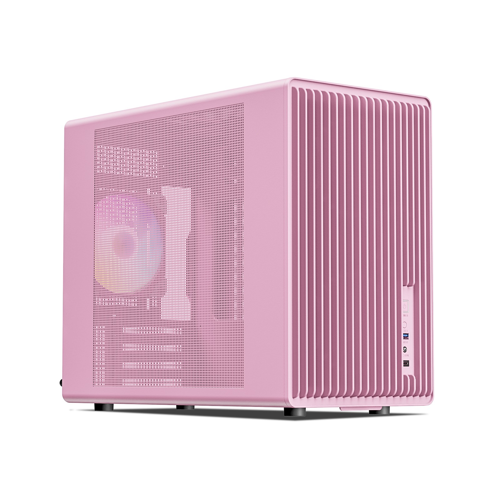 Vetroo M06 Pink Micro-ATX Computer Case Gaming PC Case w/ 1x 120mm ARGB&PWM Fan