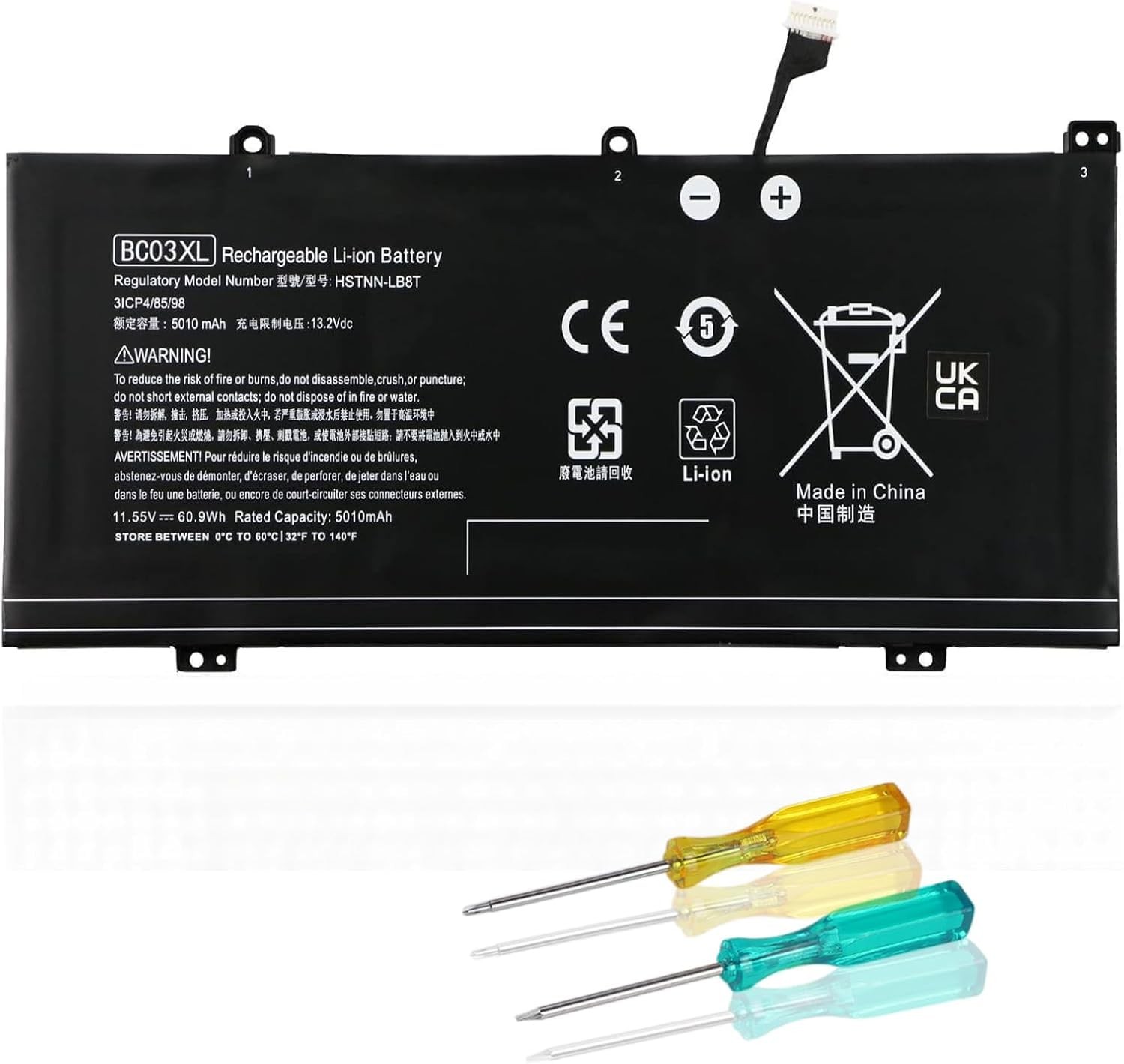 BND BC03XL Laptop Battery for HP Pro C640 Chromebook