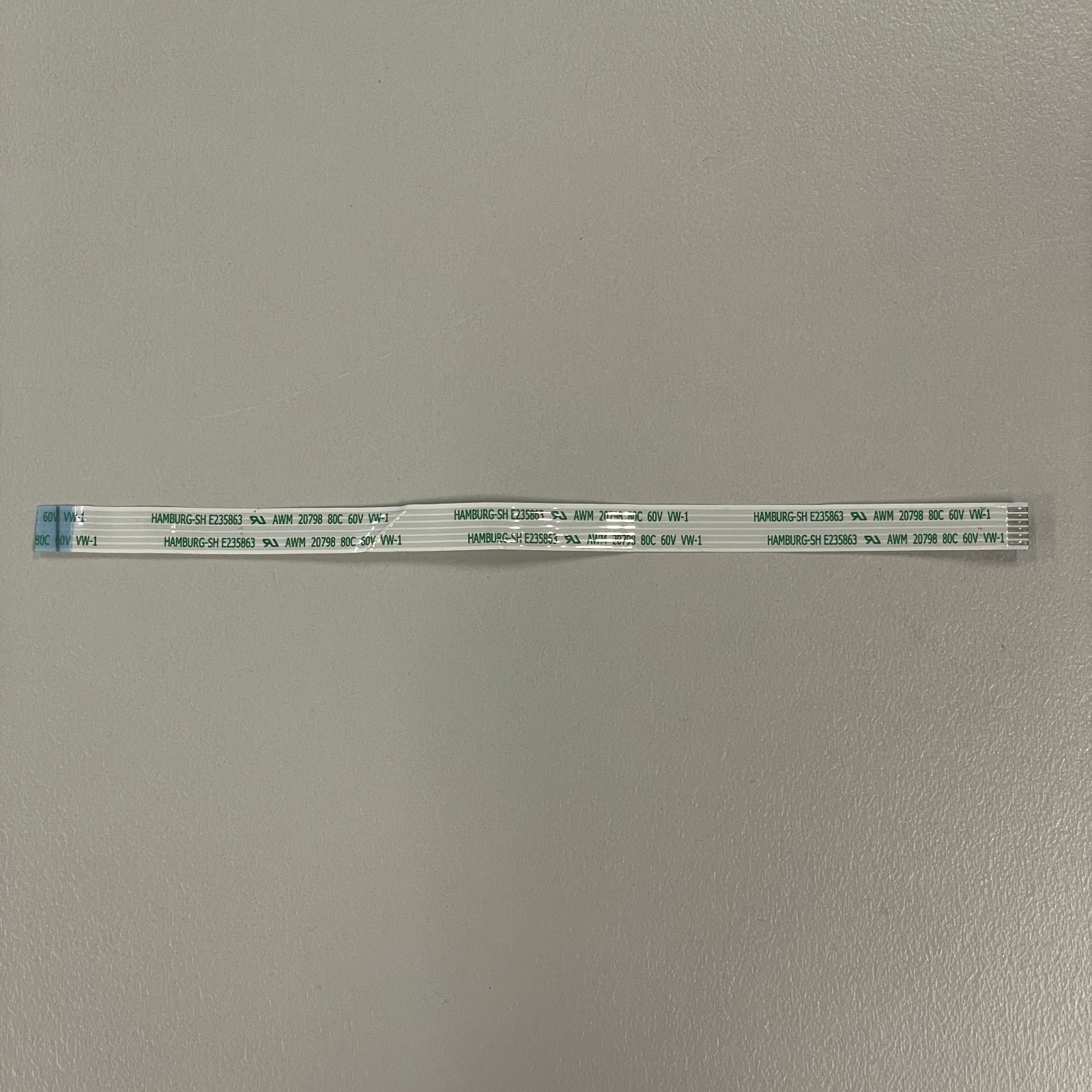 Genuine AWM 20798 6-Pin 148mm x 7mm Flexible Flat Ribbon Cable 80C 60V E235863