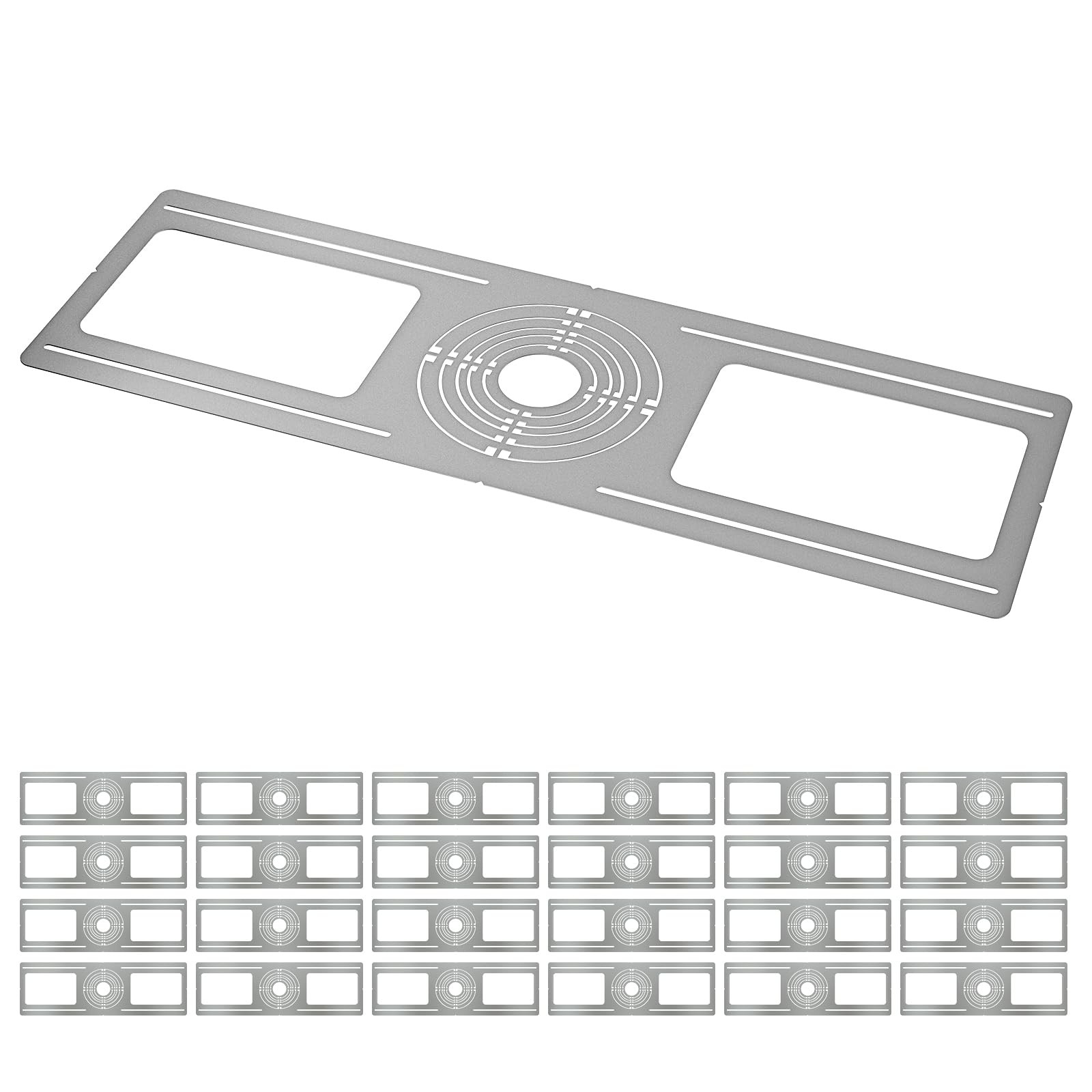 Letry 24-Pack Construction Mounting Plate 2-3-4-5-6Inch Led Recessed Lighting