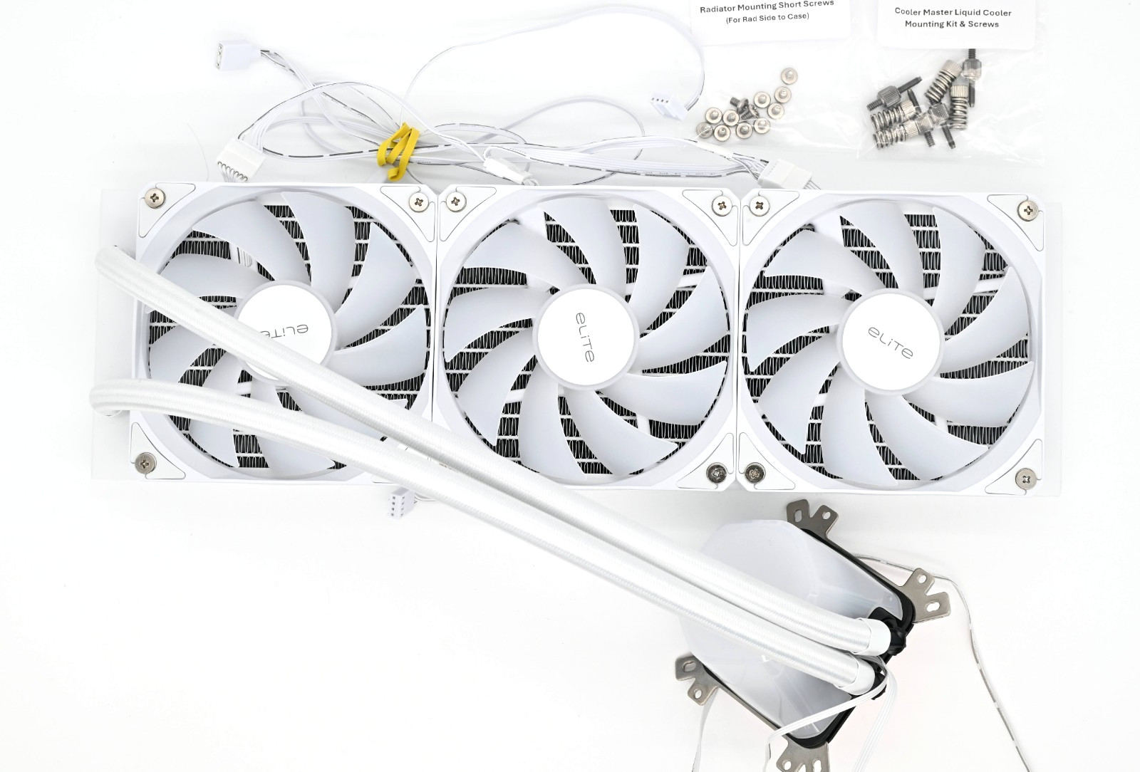 Cooler Master Elite 360mm ARGB White AIO Liquid CPU Cooler Intel LGA1851 LGA1700