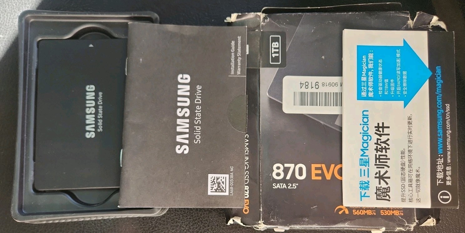 Samsung 870 EVO 1TB, 2.5 inch Internal SSD - ‎MZ-77E1T0B/AM New Open Box