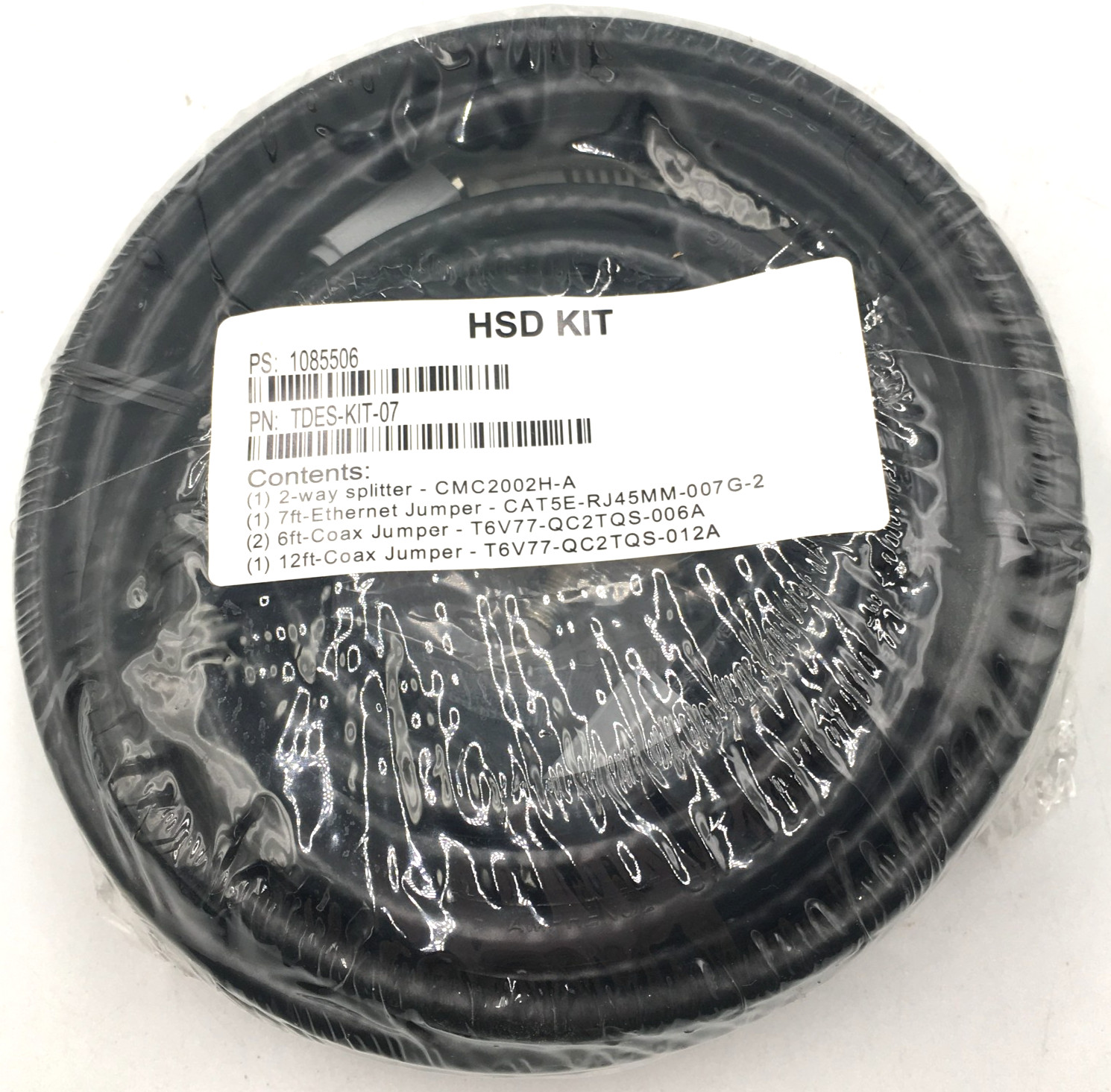 New Sealed Package Time warner TDES-KIT-07 Wiring HSD Kit with Coaxial Splitter