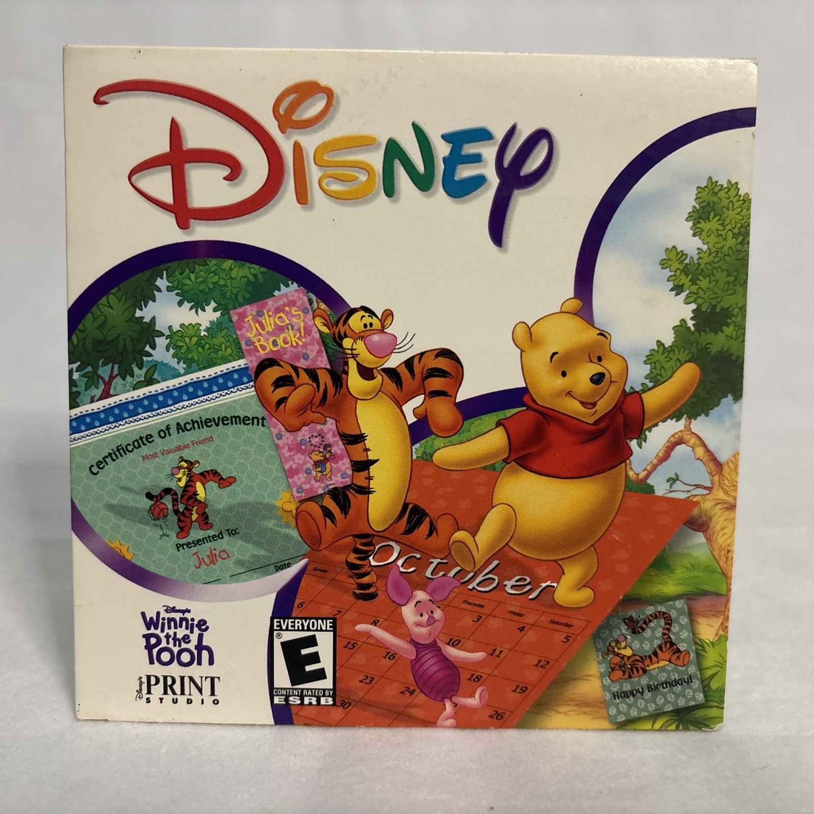 Disney’s Winnie the Pooh Print Studio (PC) Windows 95 CD-ROM