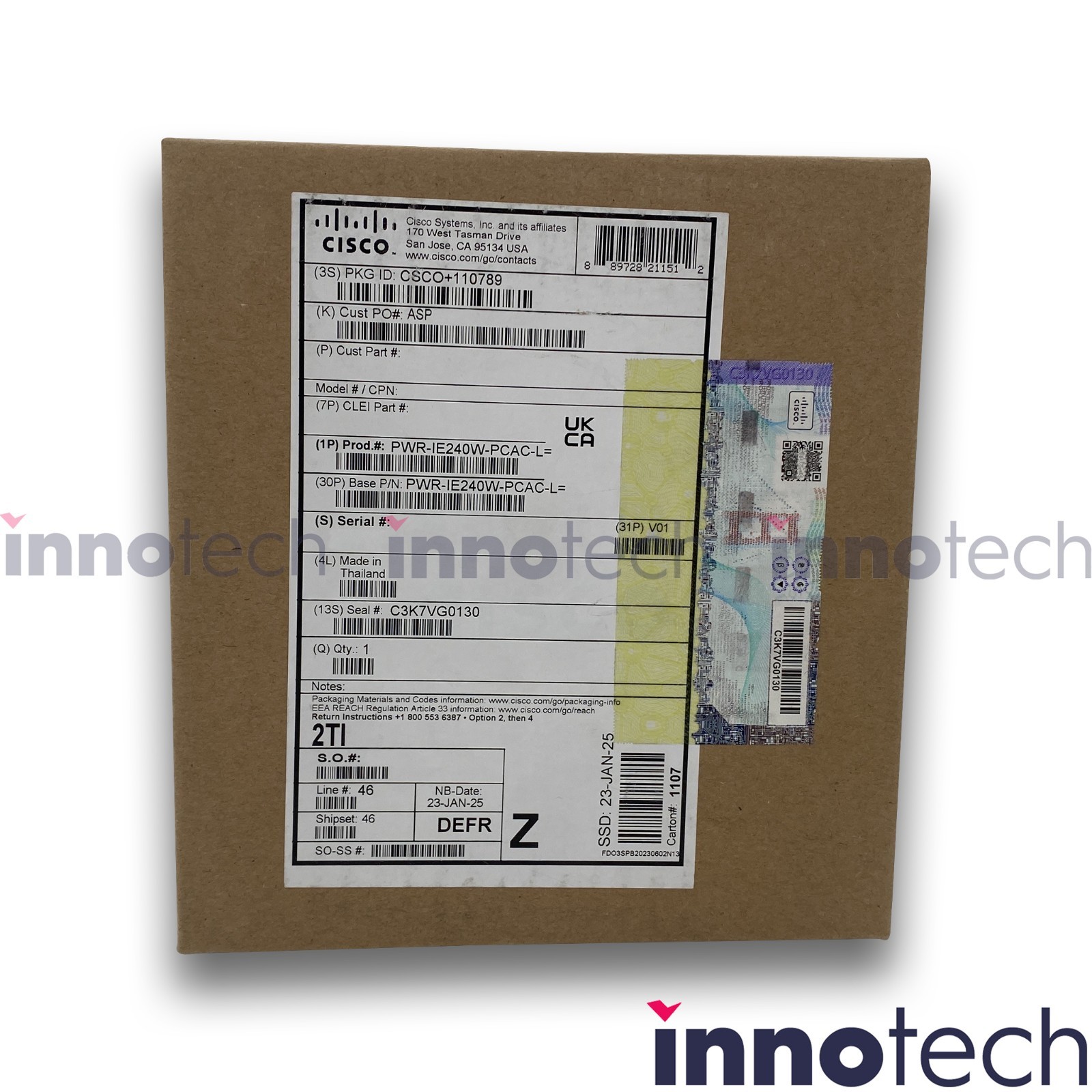 Cisco PWR-IE480W-PCAC-L Power Supply New Sealed