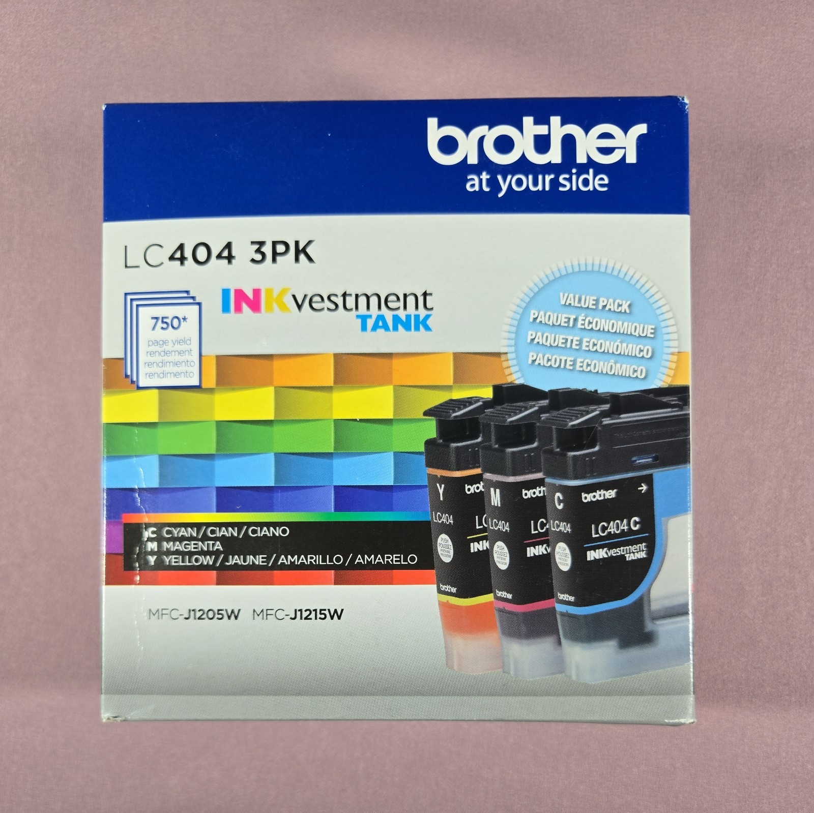 Brother - LC404 3PK 3-Pack INKvestment Tank Ink Cartridges - Cyan/Magenta/Yellow