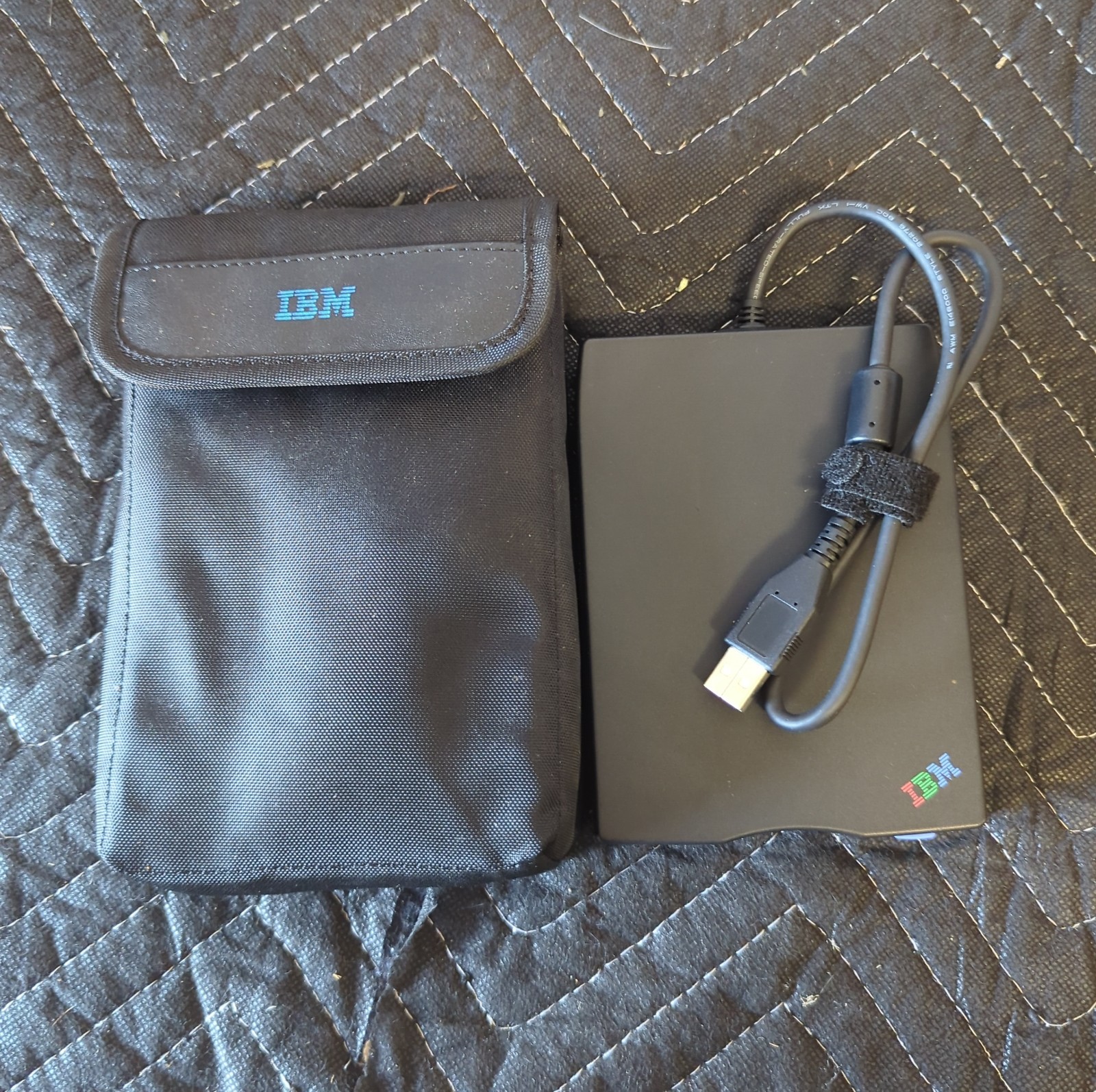 IBM USB Portable Floppy Disk Drive With Case Tested Works Functional