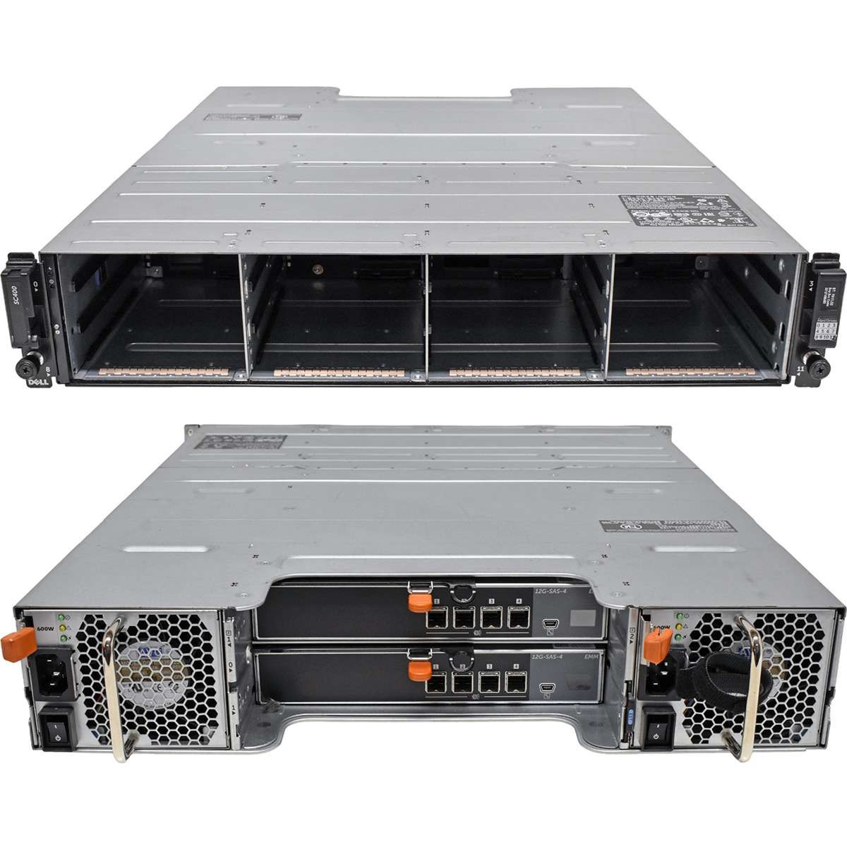 Dell Storage Center SC400 2xE09M004 12G-SAS-4 Controller No HDD 2xPSU 12xLFF 3.5