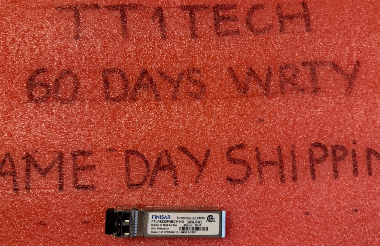 1PC of Finisar FTLF8532P4BCV-HD 32GB SFP+ 850nm SW FC 332-00400+A0 Transceivers
