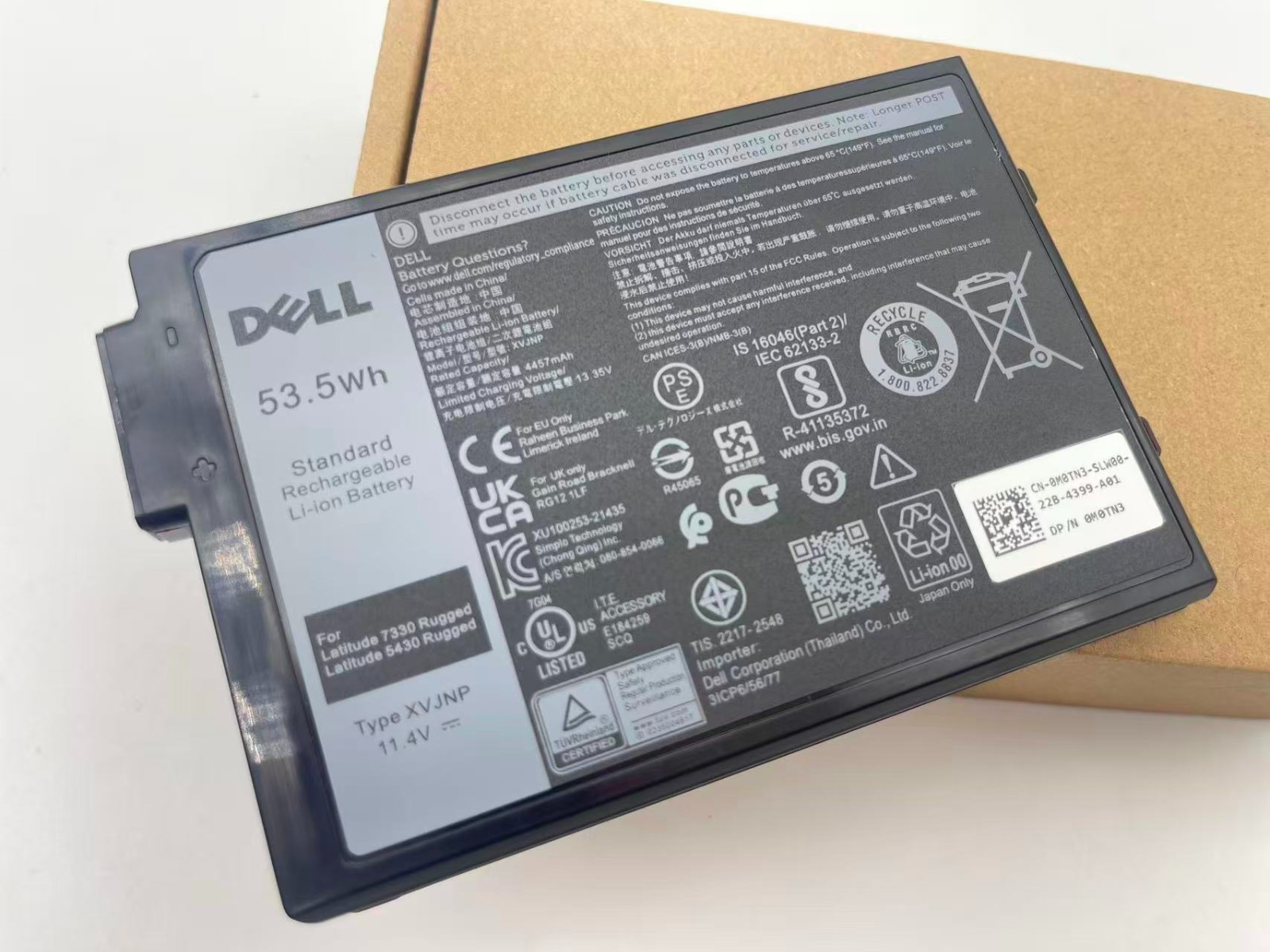 New Genuine Dell XVJNP 53.5Wh 6JRCP Battery For P148G P148G001 P149G P149G001 US