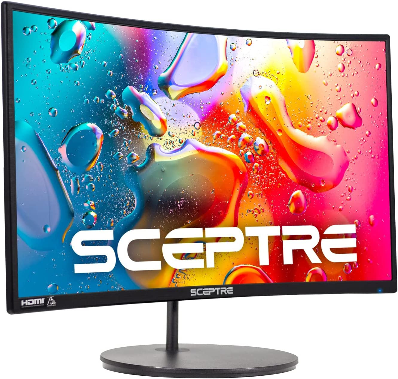 Curved 24-Inch Gaming Monitor 1080P R1500 98% Srgb HDMI X2 VGA Build-In Speakers