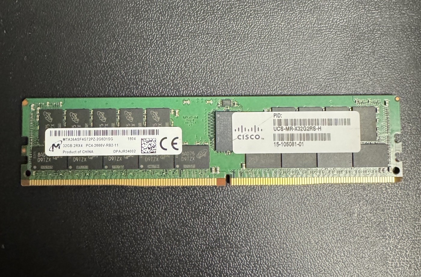 Cisco UCS-MR-X32G2RS-H 32GB 2666MHz PC4-21300 ECC
