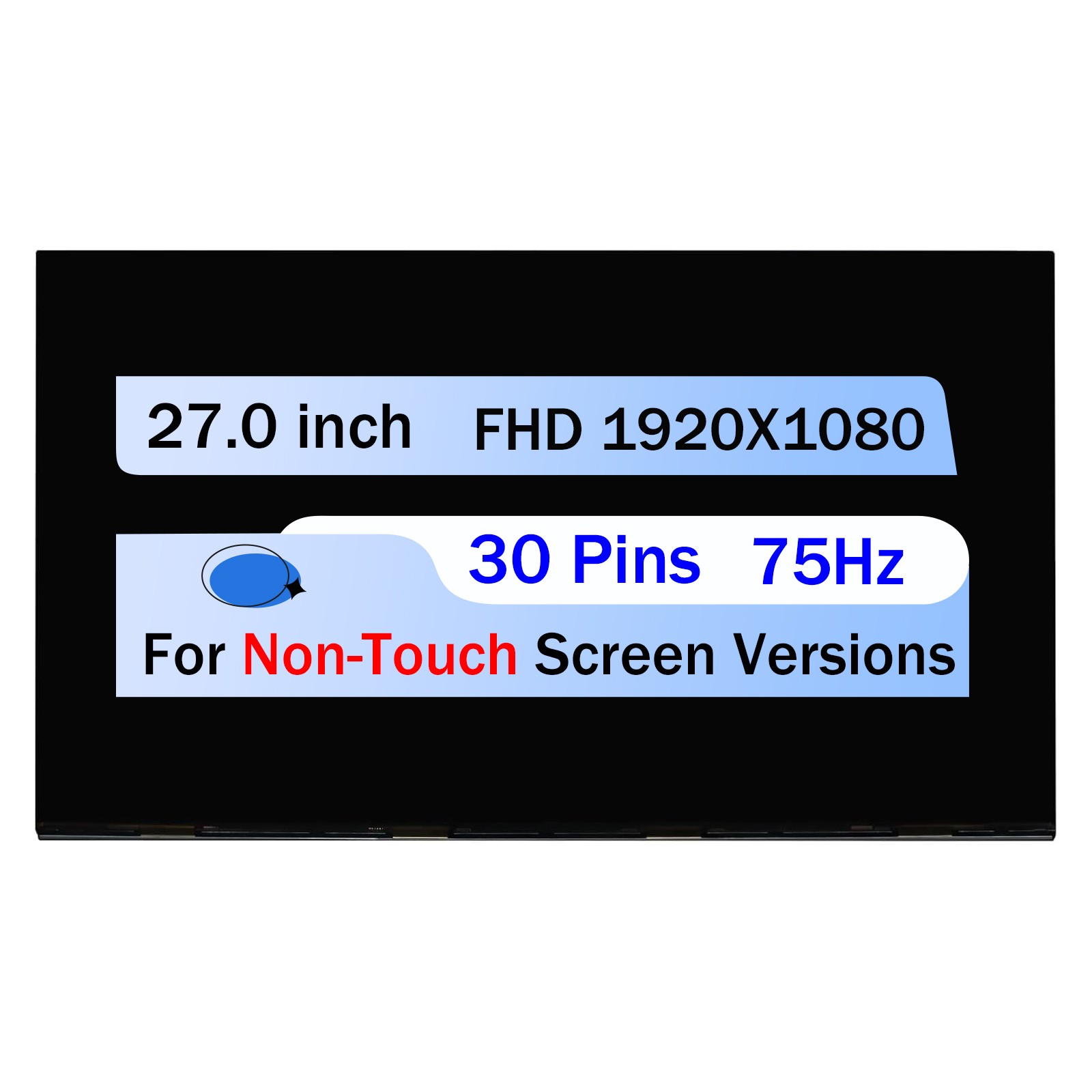 For HP All-in-One 27-CB1006 27.0" LCD Screen Display Panel Non-Touch FHD 30 Pin