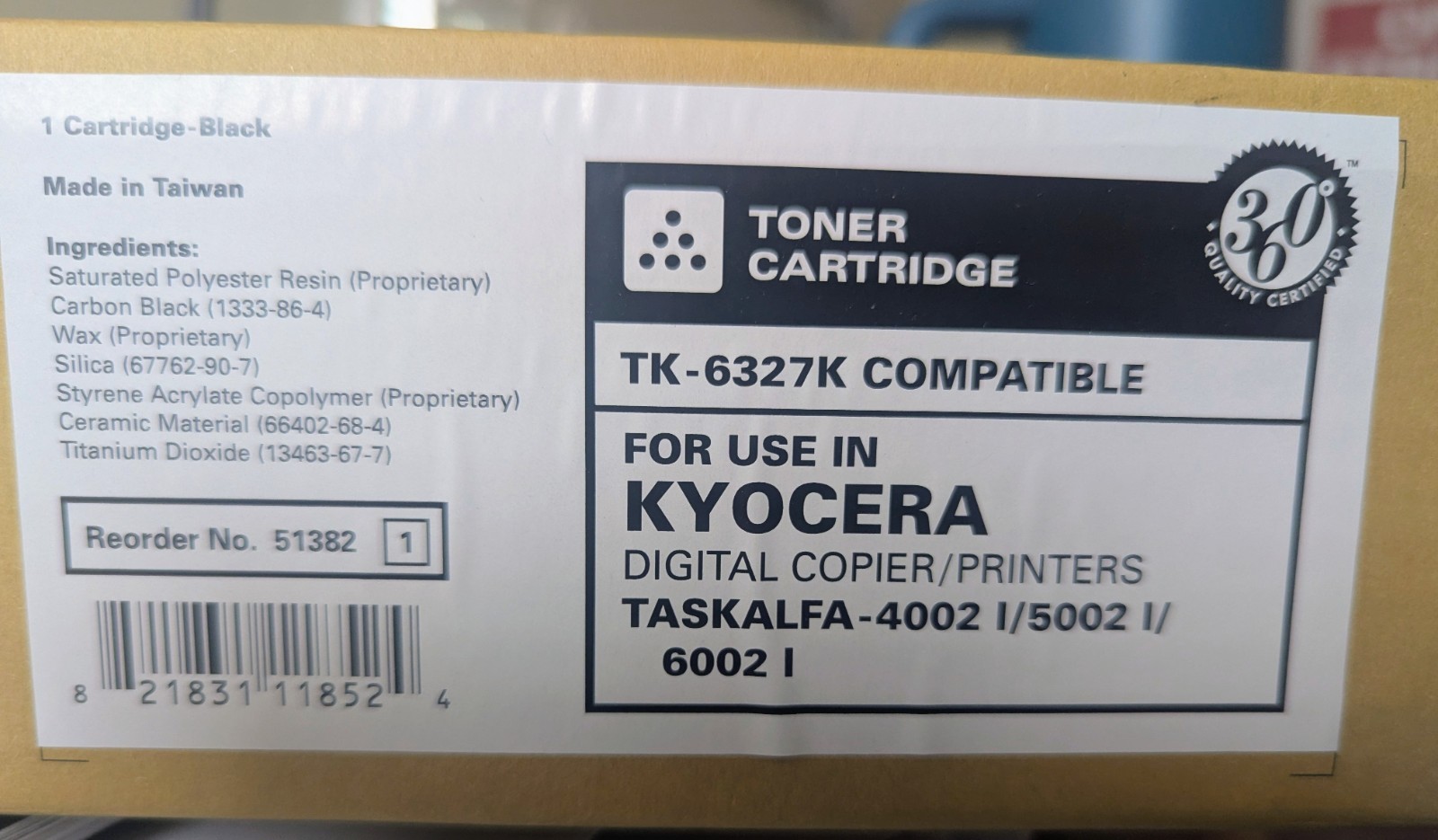 Kyocera TK-6327K Black Toner Cartridge