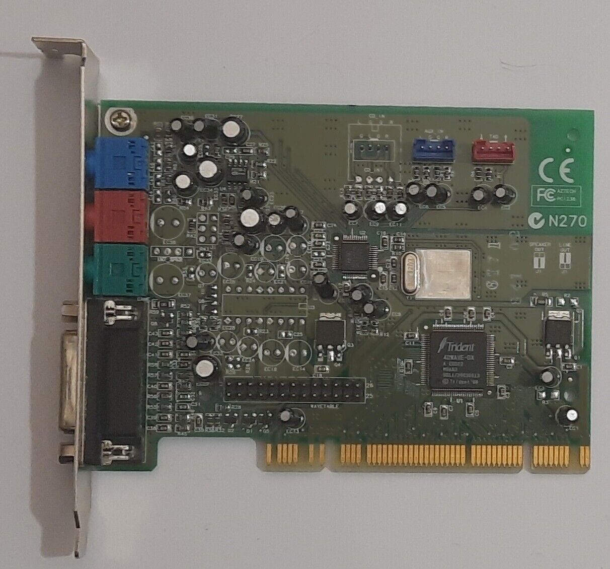 Aztech MM 64A-Q3D PCI Sound Card (PCI238, Trident 4DWAVE-DX, retro, 1999)