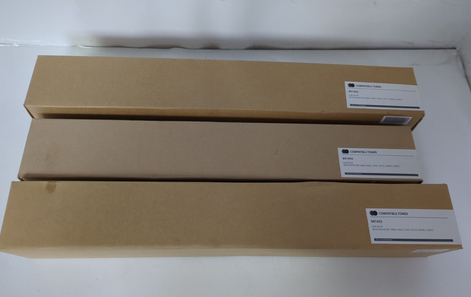 LOT OF 3 COMPATIBLE TONER  841453 YELLOW, 841454 MAGENTA,  841455 CYAN