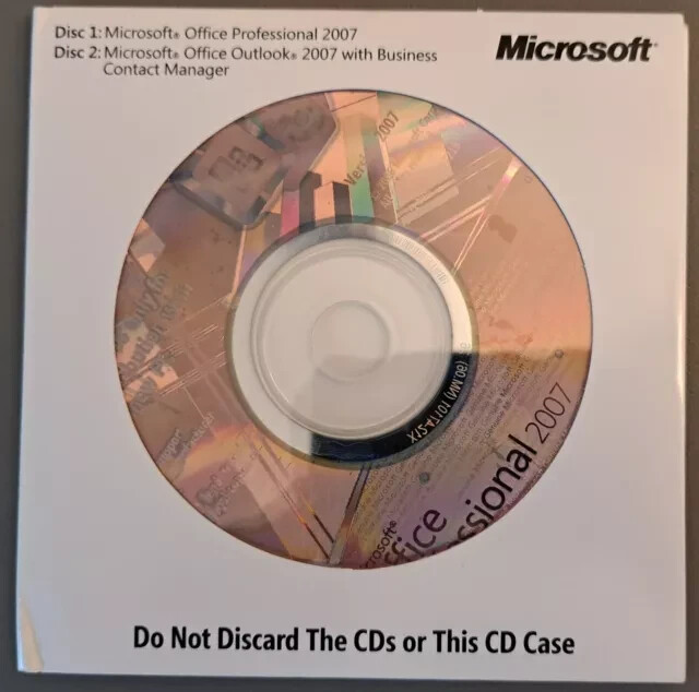 2007 EXCEL , WORD, Professional Full Version  Pro BRAND NEW  OFFICE OUTLOOK