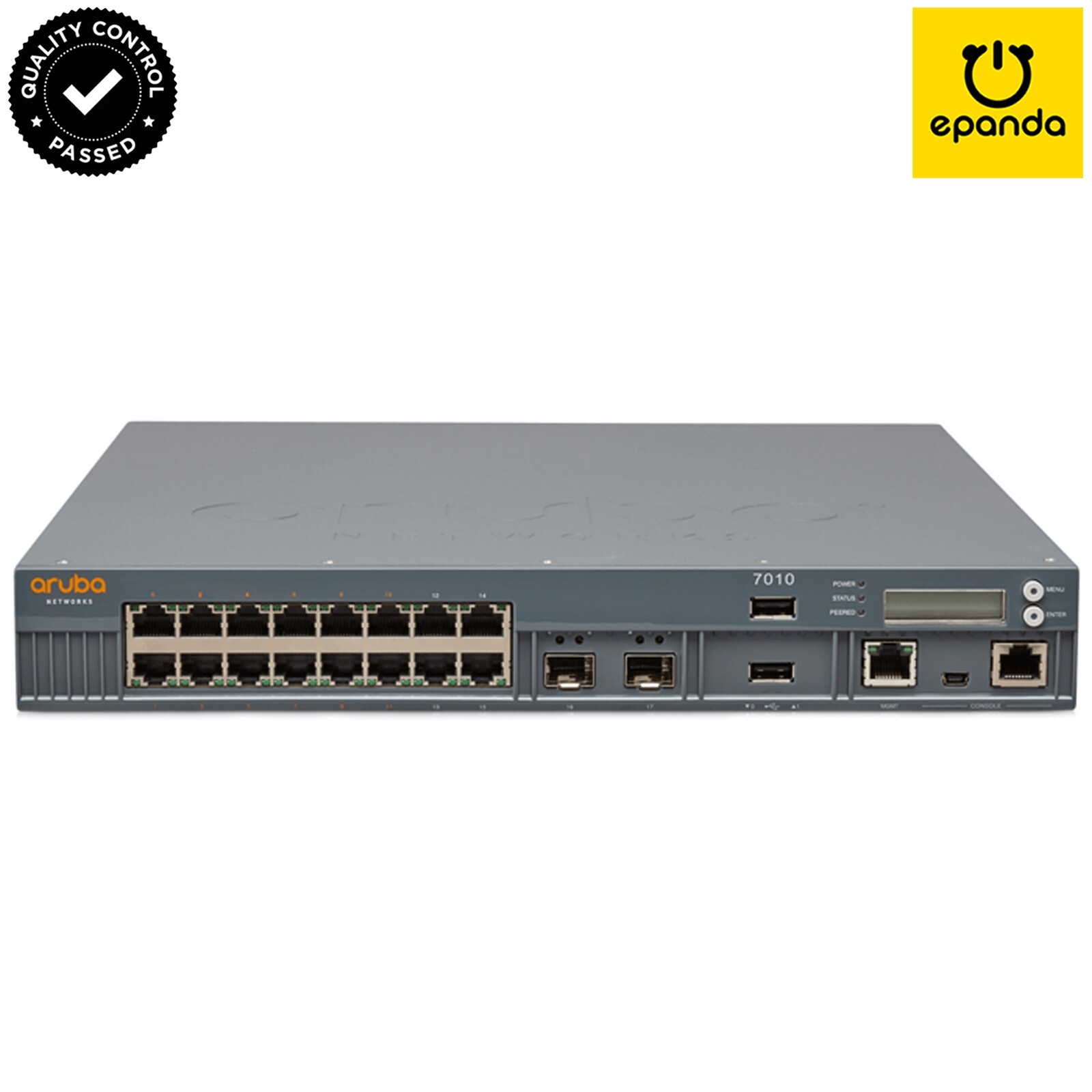 HPE Aruba 7010-RW ARCN0103 JW678A WLC 150W PoE+ Lic 8x(AP/PEFNG/RFP), 1Y-Wty