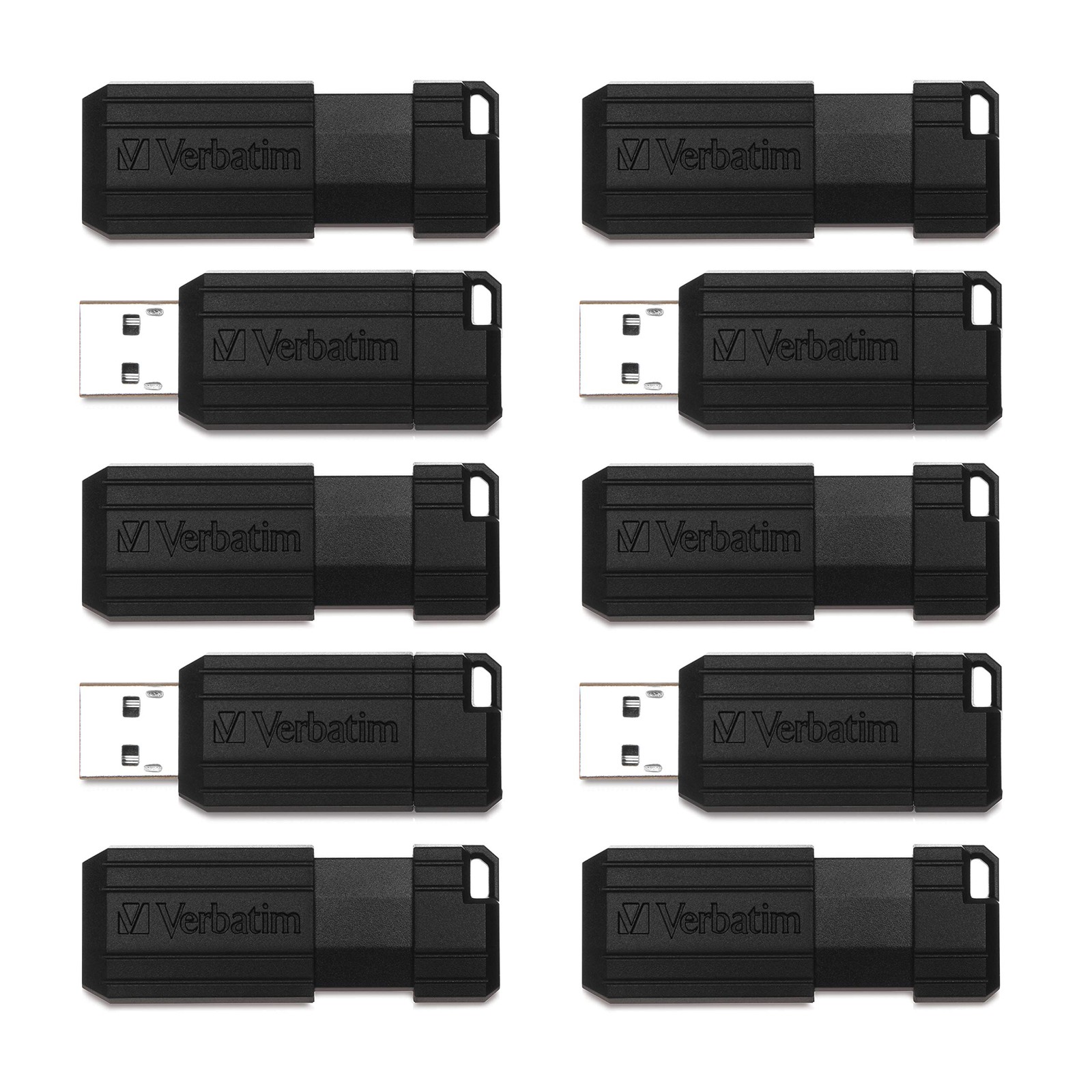 VERBATIM 70062 Verbatim 32GB PinStripe USB Flash Drive Business Pack - 32 GB -