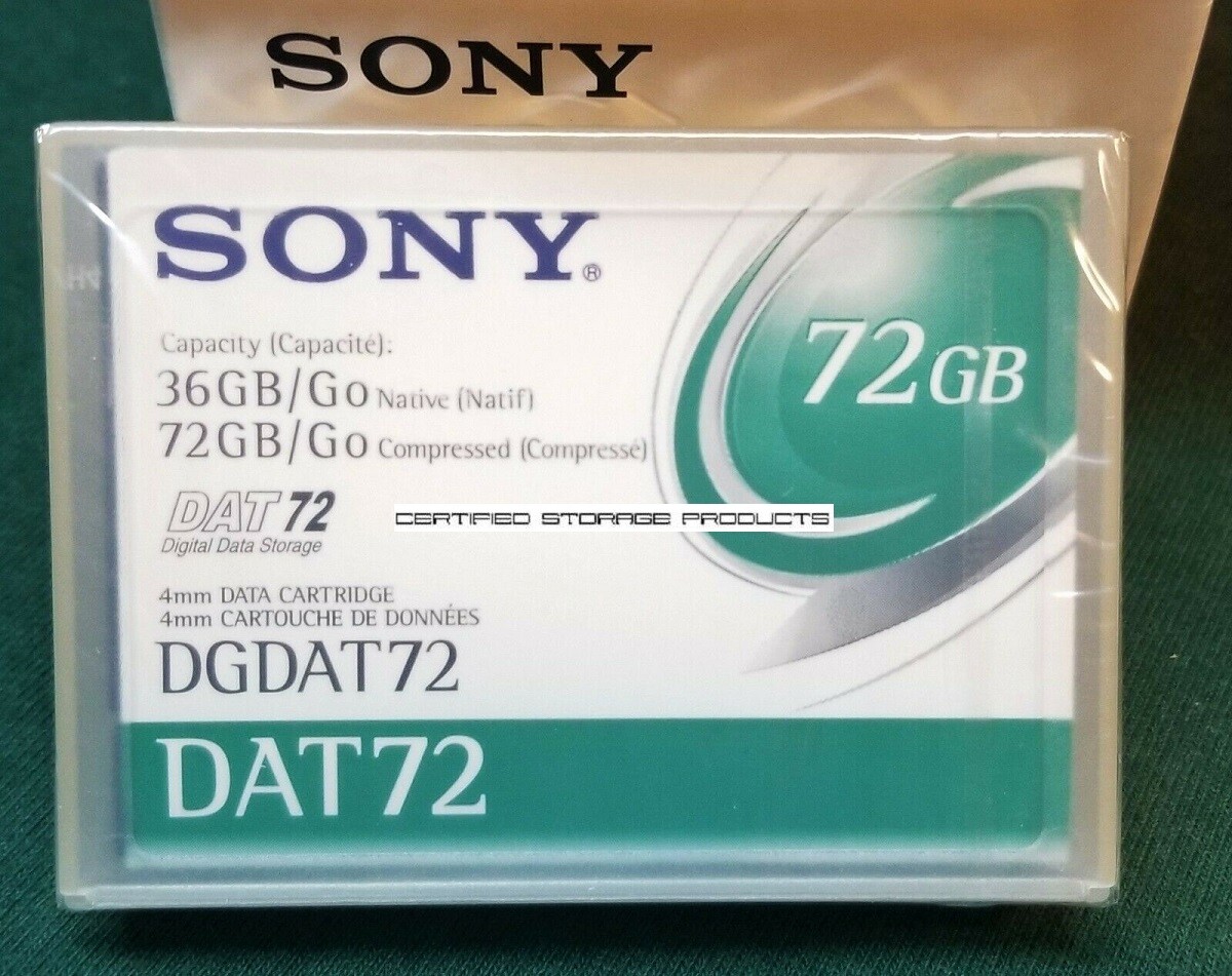 NEW 1/PK Sony DGDAT72 DDS-5 4mm 170M 36GB/72GB DAT72 Data Tape Cartridge 64034